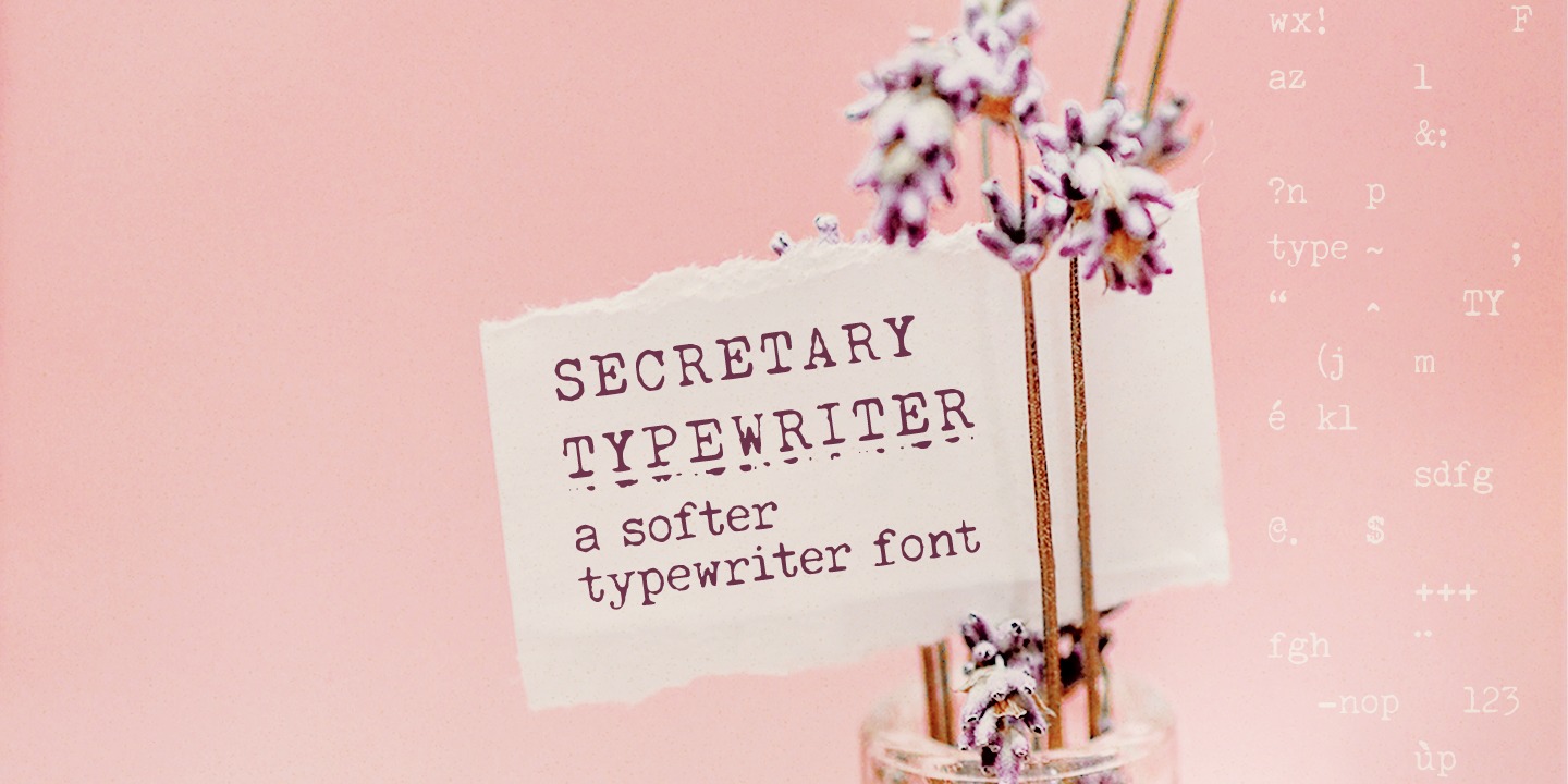 Secretary Typewriter Regular Font preview